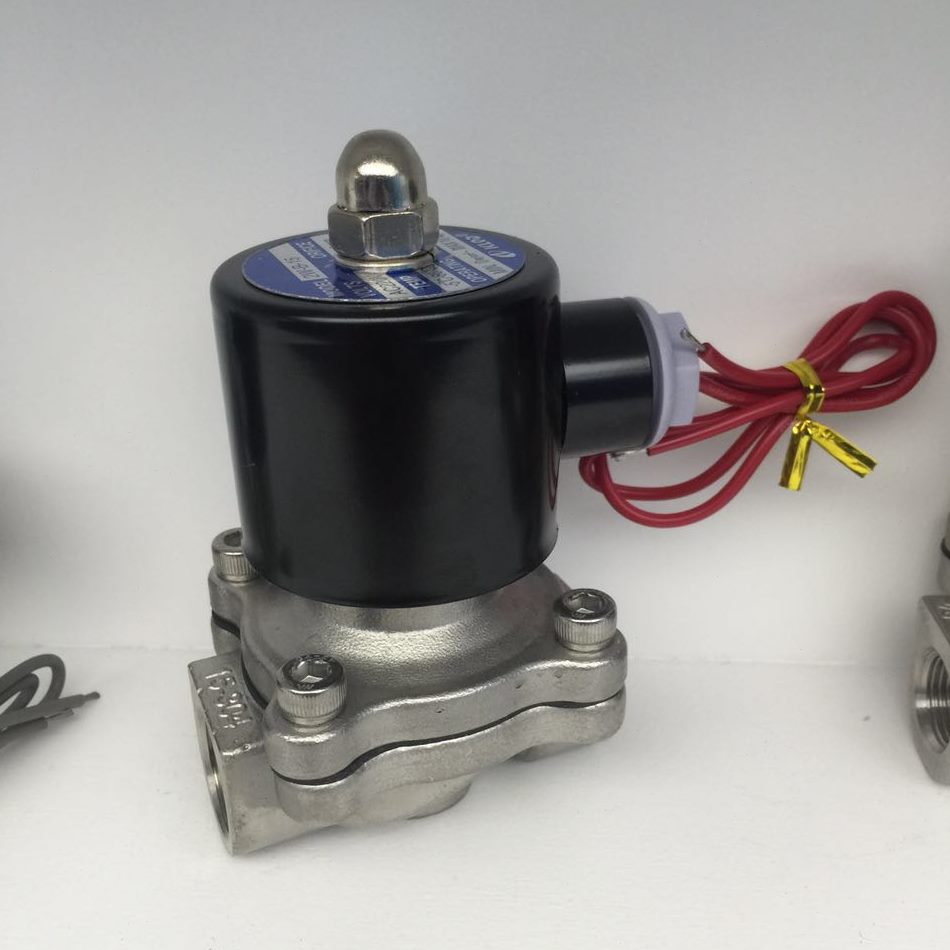 1524V灵常闭电磁阀气4分-AC30电磁阀2W220V阀水阀不锈钢开 DC4B
