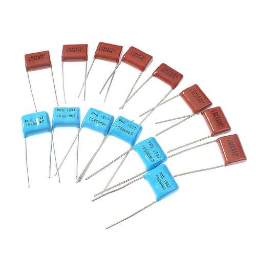 cbb薄膜电容0.001uf~2.2uf 630v陶瓷瓷介电容器200只/袋电子套件