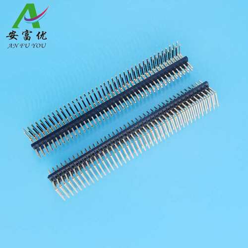 双排排针2.54 2*40P 弯针  间距2.54MM 2X40  90度 环保