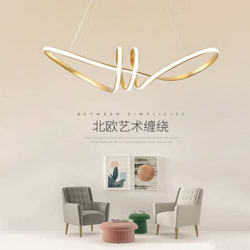 新款餐厅吊灯 简约现代吧台吊灯led北欧创意个性异形咖啡厅吊灯饰