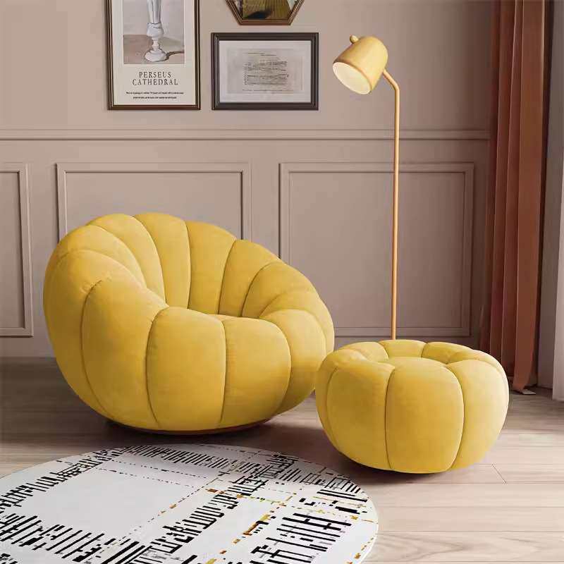 南瓜懒人沙发椅子北欧卧室单人奶油小户型阳台豆袋客厅榻榻米,鲜花速递/花卉仿真/绿植园艺,割草机/草坪机,淘宝优惠券,粉丝福利购,淘宝优惠卷