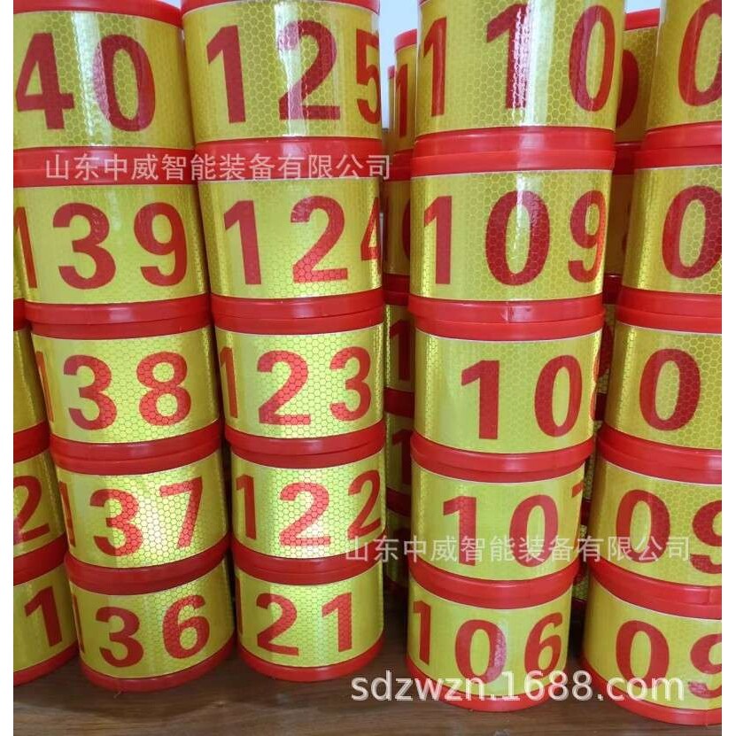 矿用液压支柱卡箍式编号牌 产地货源编号牌 反光型支柱号码编号牌
