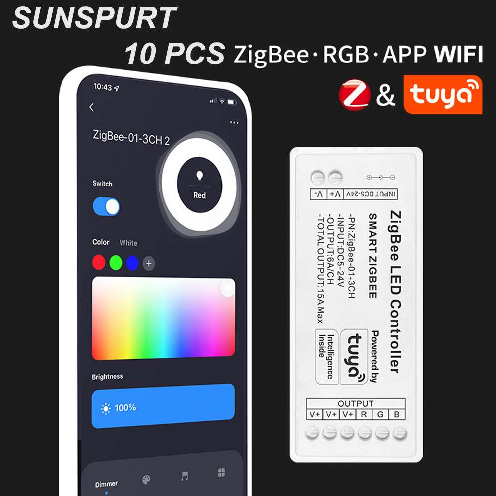 ZIGBEE控制器 单色 色温 RGBW 五合一灯带控制器 LED控制器12-24V