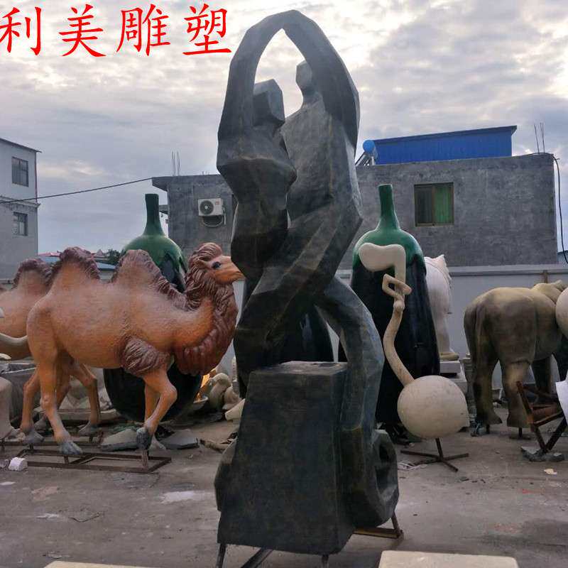 大型玻璃钢人物雕塑厂家校园文化历史名人胸像户外景观金属摆件