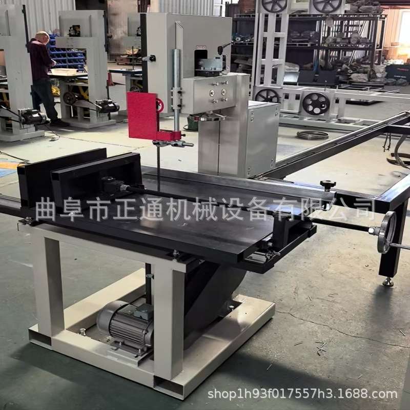 切瓦楞纸带锯机 各种纸筒纸箱切割立式小型锯床 配吸尘自动推台锯