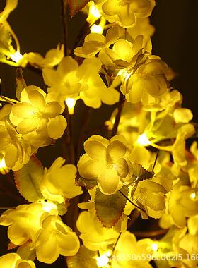 LED仿真梨花树灯跨境新品小夜灯活动派对场景布置发光树摆件造型