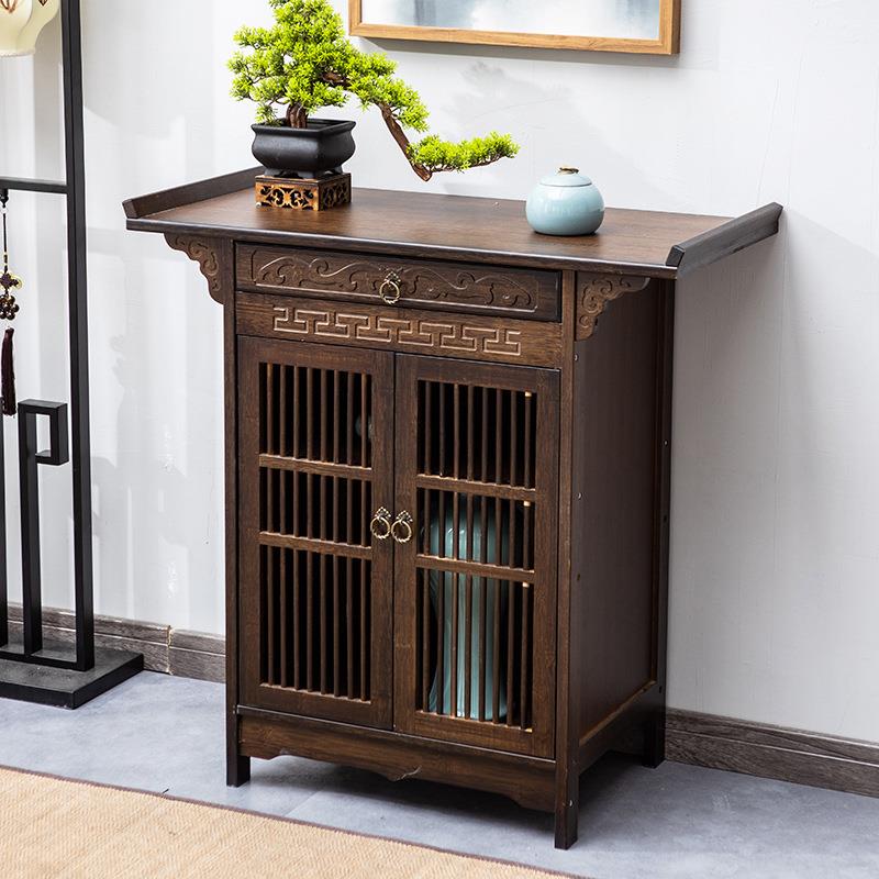 厂家新中式玄关台实木桌子供桌现代简约长条案几端景台玄关柜