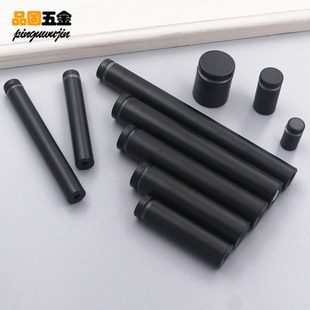 304不锈钢加长加粗哑黑色广告钉亚克力支撑台面玻璃固定装饰螺丝