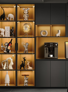 现代轻奢酒柜装饰品摆件客厅电视柜别墅大平N层高级感餐边柜工艺