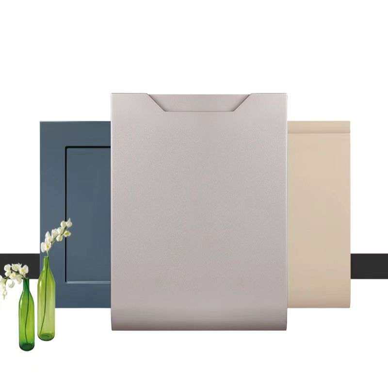 模压PVC吸塑橱柜浴室柜欧式格栅门板橱柜厂家kitchen cabinet