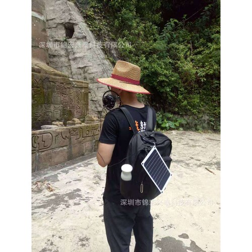 户外纳凉5V小型太阳能发电机10W宠物笼排气扇SUNPOWER电池片
