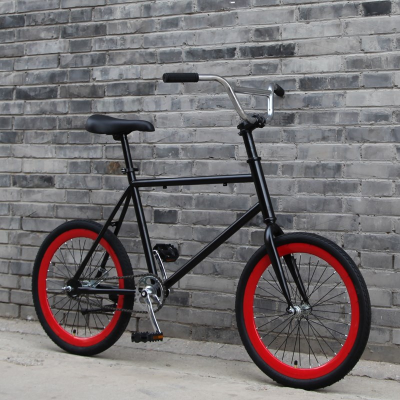 死飞自行车20寸倒刹男女款学生弯把青少年N动作把迷你翘头儿童单