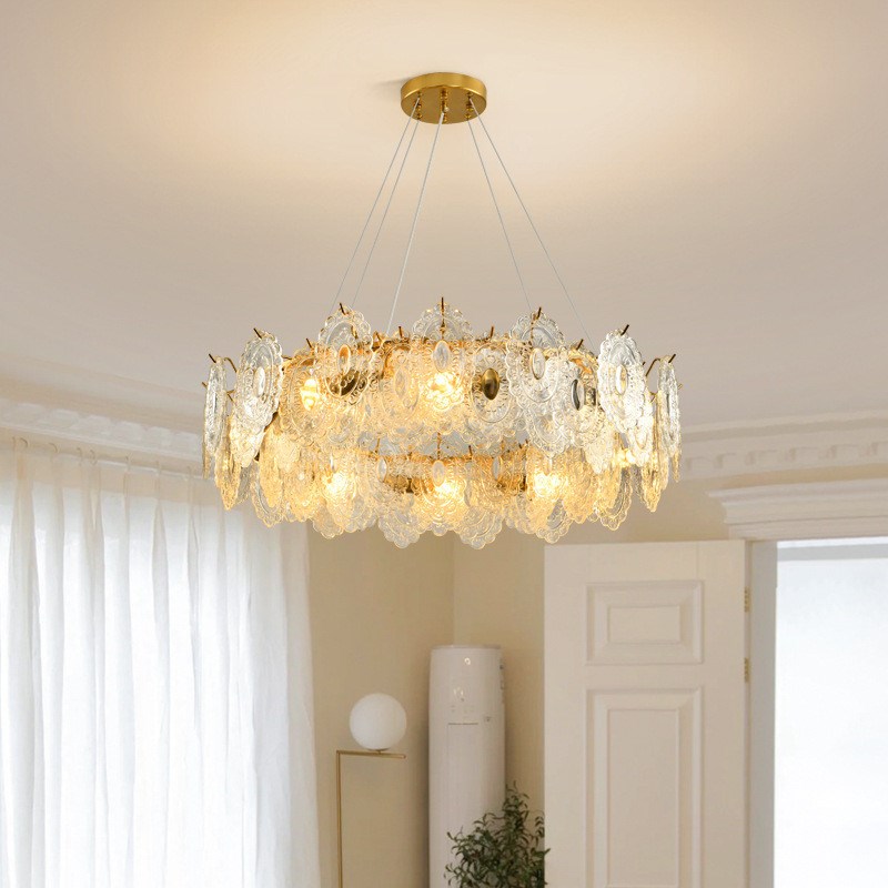 客厅主灯法式轻奢大气客厅主灯y现代简约卧室餐厅客厅水晶吊灯413