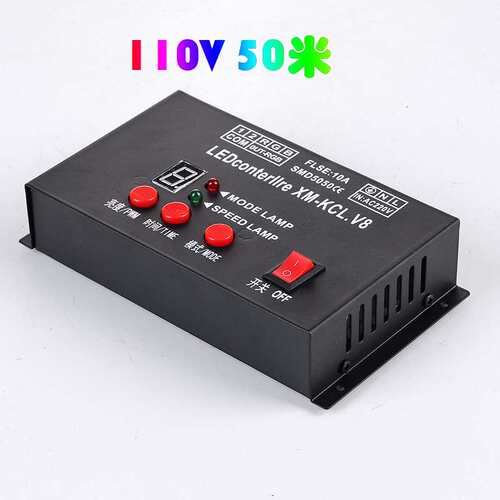led rgb 5050 灯带 控制器110V控制器50米 AC110VLED灯带控制器V8