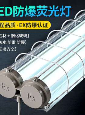 led防爆灯管 厂家双管防爆灯外壳车间仓库照明应急1米2单管防爆灯
