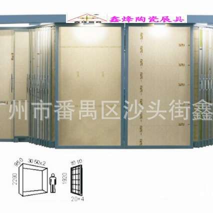 单面抽拉组合瓷砖展示柜 地砖展架 木地板展架 石材瓷片展示架