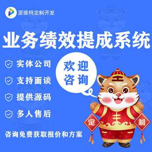 业务绩效提成系统开发公司财务工资核算平台开发订单统计网站建设