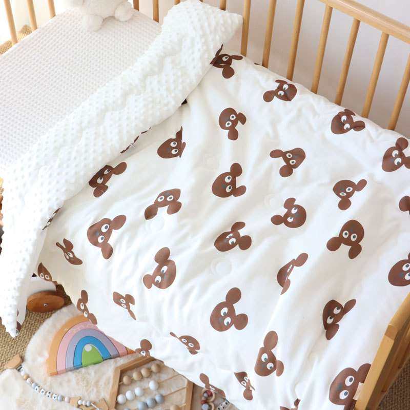 婴儿被子纯棉针织新生儿宝宝小被子四季通用儿童豆豆绒盖毯床品,3C数码配件,USB灯,淘宝优惠券,粉丝福利购,淘宝优惠卷