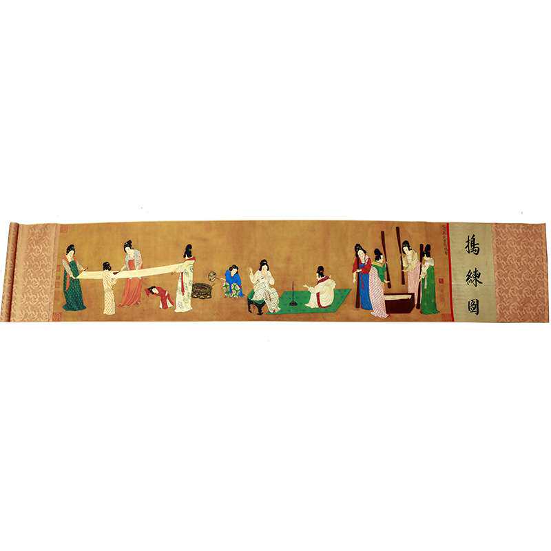 古玩现货 四连壁画名人仿古字画山水人物四条屏挂画客厅四条屏
