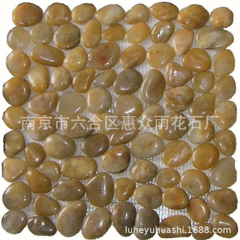 工厂直供 纯天然高度抛光鹅卵石马赛克 精抛光鹅卵石马赛克