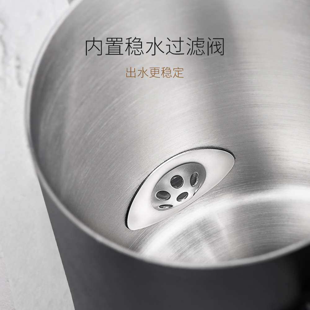 现货手冲壶咖啡壶不锈钢咖啡手冲壶长嘴细嘴壶带刻度户外挂耳咖啡