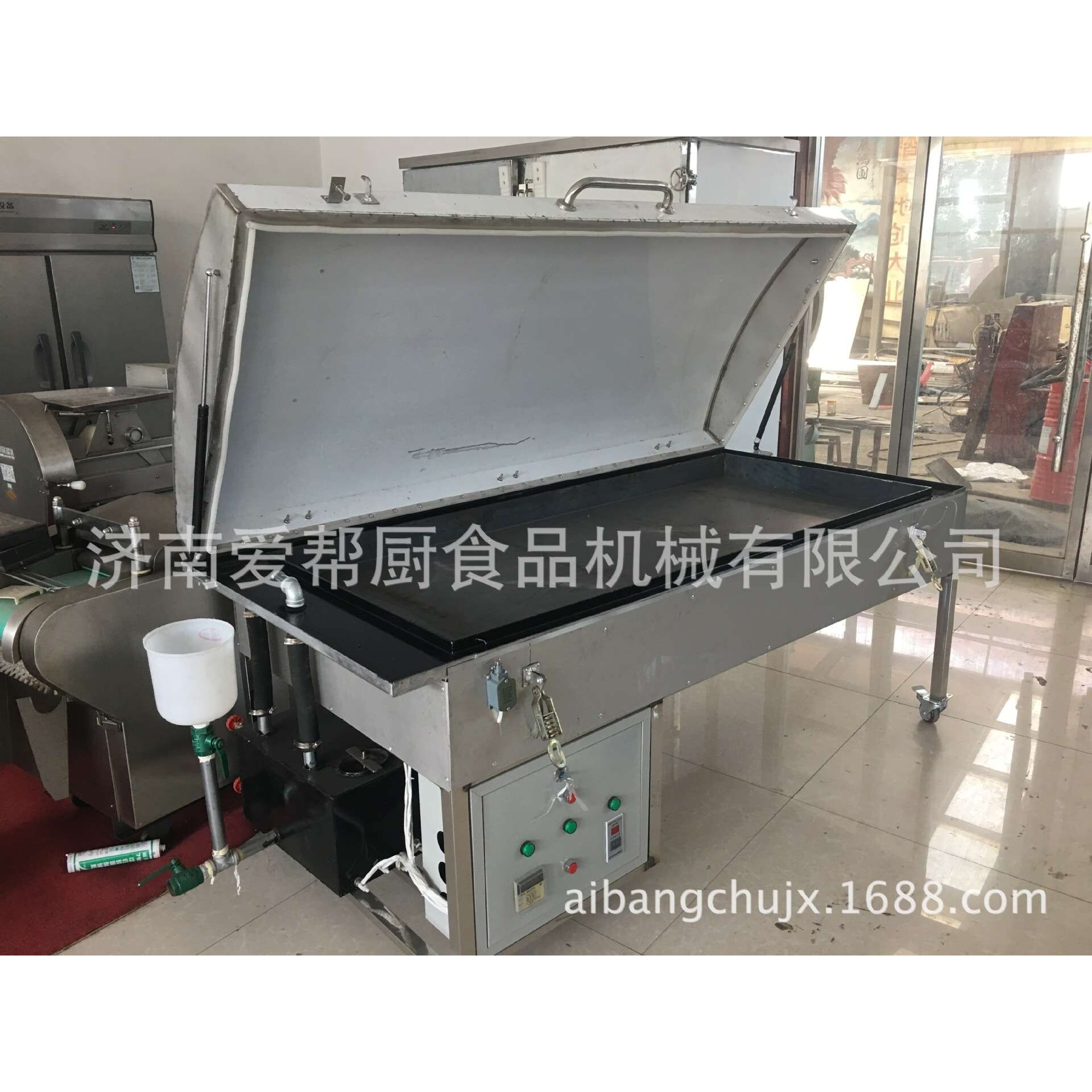 新品】商用新型煎烤蒸汽机 蒸馍烤馍机 蒸烤馍头机 烤馍头机
