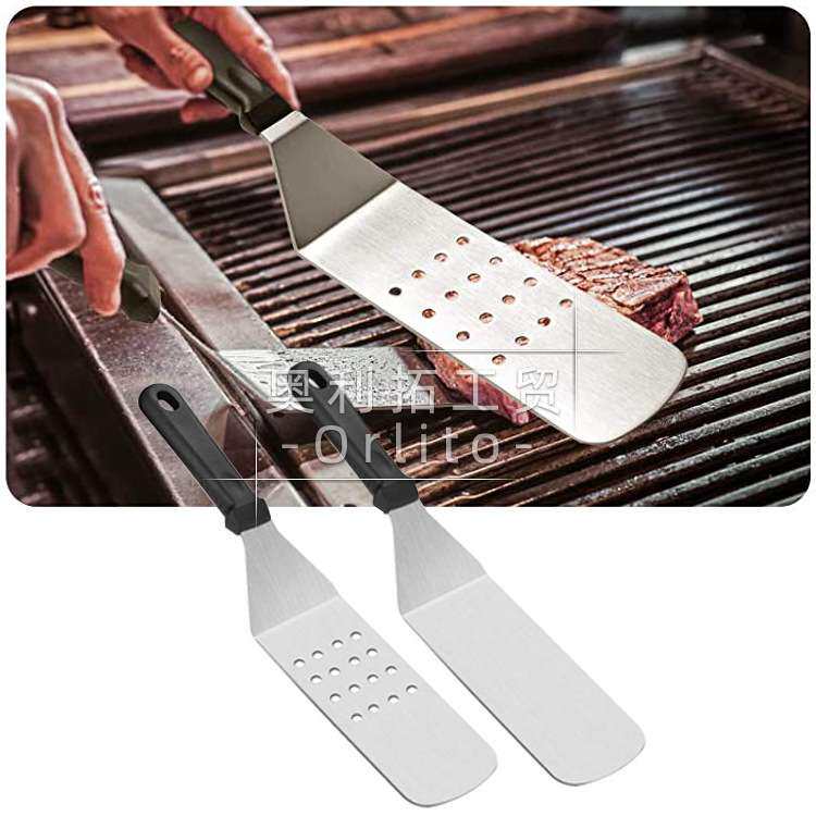 户外烧烤煎铲套装20件套锅盖不锈钢野炊工具厨房BBQ铁板烧牛排铲