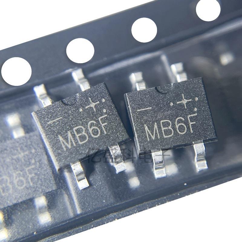 超溥整流桥堆 MB6F MB6 600V 0.5A 贴片SOP4