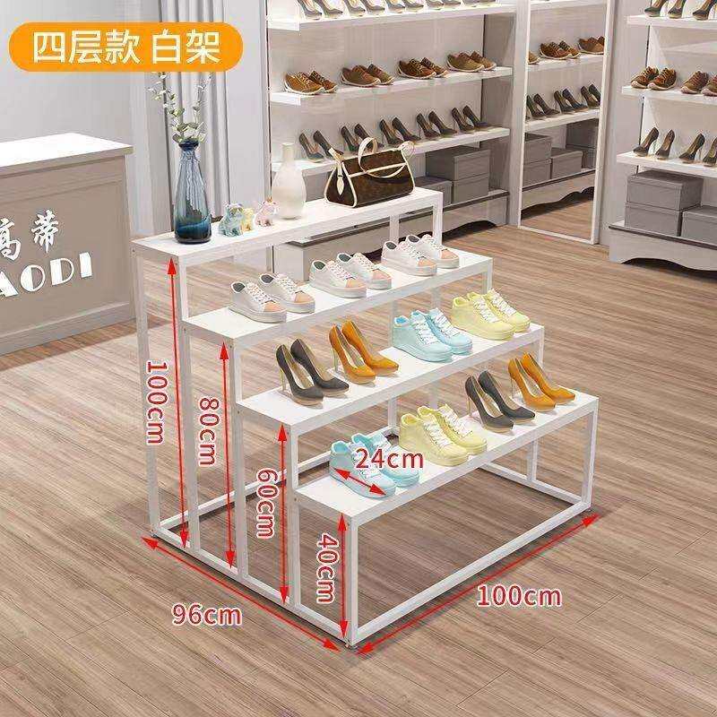 多功能落地式四层室内多肉花架置物架阶梯式花店展示加宽通用款铁