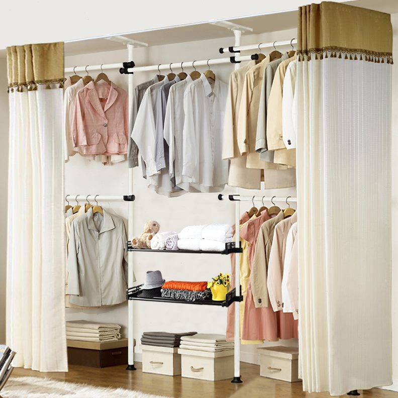 柜简易衣柜钢架韩式布衣柜衣服收纳组合衣柜住宅家具简约组装衣柜