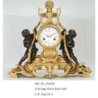 高档摆设钟表铜座钟机械样板间 钟西洋钟表钟表铸仿古