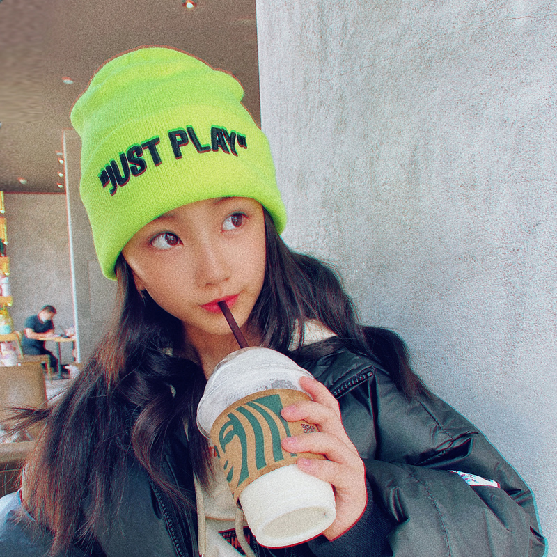 2022秋冬季儿k童毛线帽子女孩ins冷帽男童街舞帽薄款潮酷时尚保暖