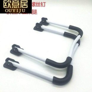 桌子腿长方形台脚架实木小茶几折叠配件餐大圆条铁艺炕不锈钢