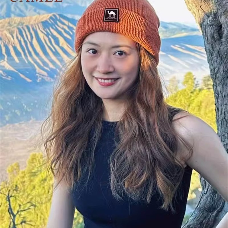 骆驼针织帽秋冬保暖滑雪帽子防寒户外骑J行防风情侣毛线帽子冷帽