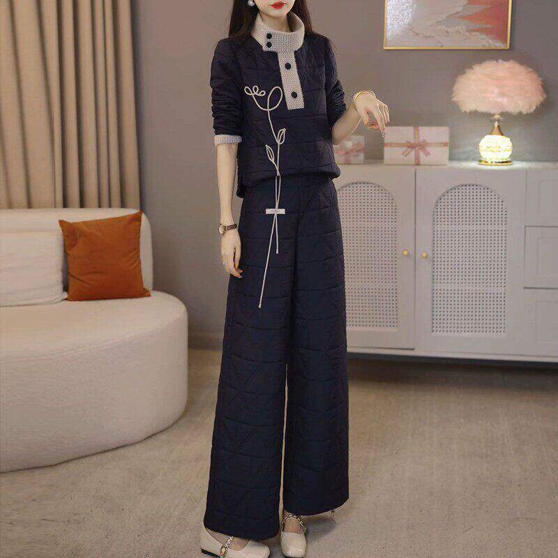 轻熟风套装女秋季2026年新款高端奢华显瘦中年妈妈休闲两件套裤子