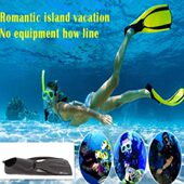 潜水黑色三亚成人浮潜游泳助力脚蹼中长男女脚蹼防滑鞋 子训练鞋