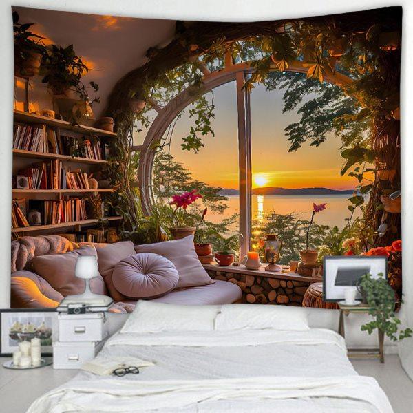 网红房间背景布拍照感装饰品风床头布置挂布卧室墙布改造宿舍,居家布艺,挂毯/壁毯,淘宝优惠券,粉丝福利购,淘宝优惠卷