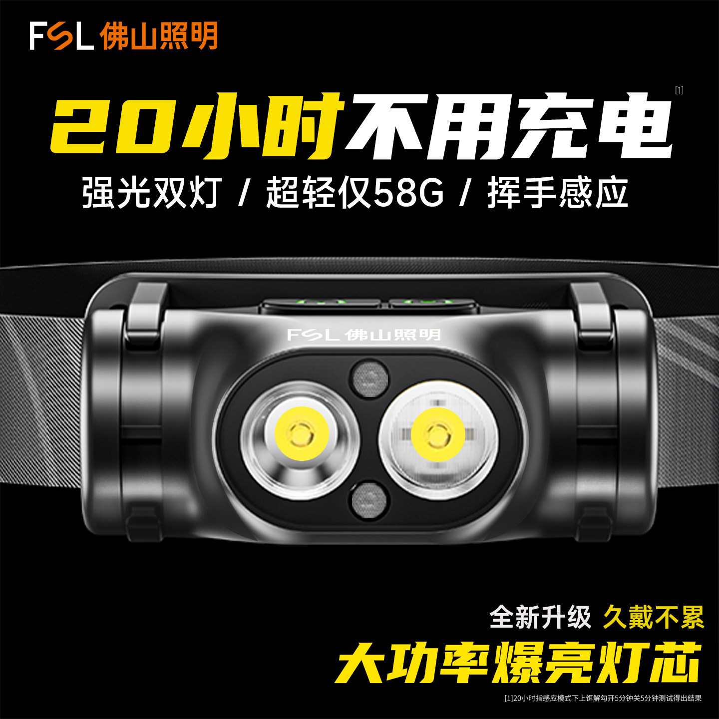 佛山照明头灯超长续航小时户外100头戴式强光超亮感应夜钓鱼专用