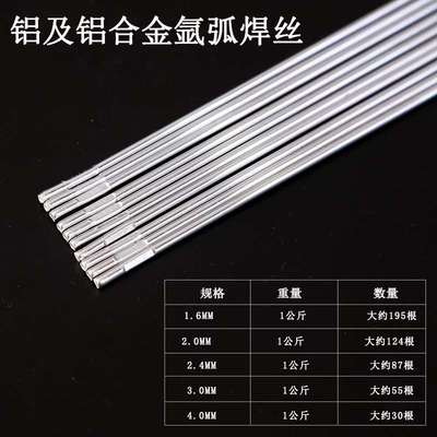 直销：ER4043铝硅焊丝5356直条铝焊丝1100纯氩弧AWS认证