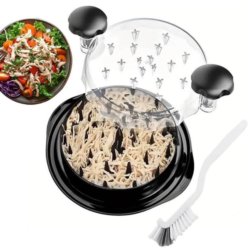 多功能鸡胸肉分丝器撕碎肉分离器肉绞馅机辅食工具透明盖鸡丝缘亿