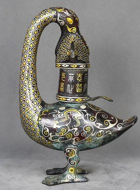 采购产品古董青铜灯笼,动物铜灯笼,桌面展A示,复古怀旧工艺品装饰