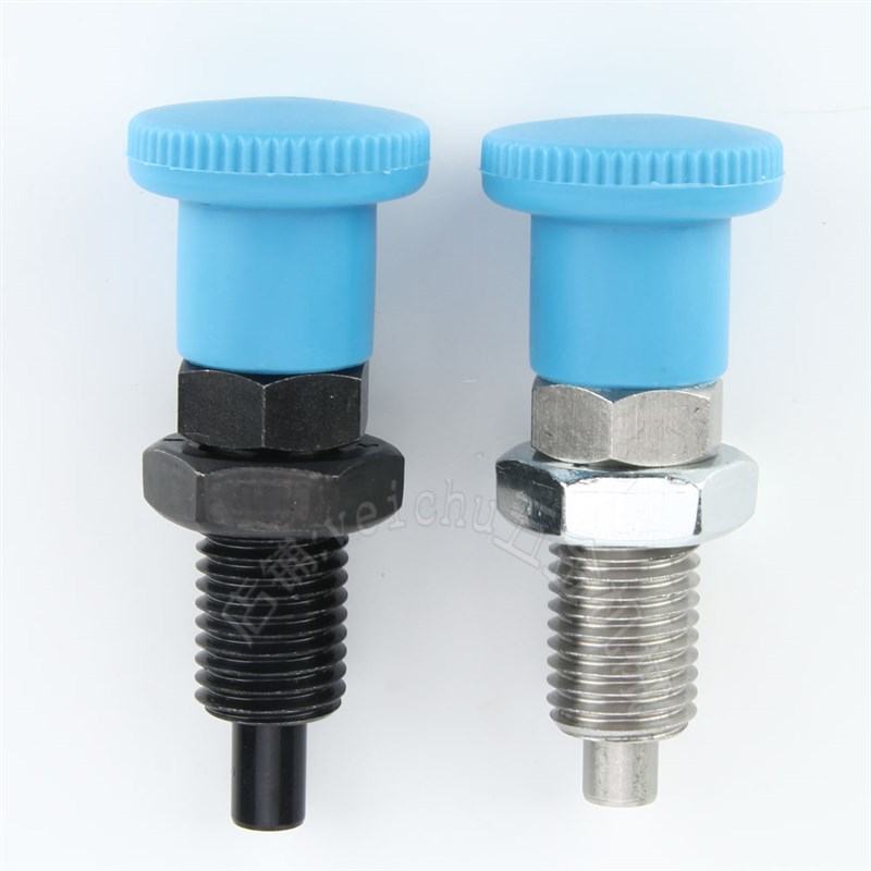 蓝色手柄旋钮螺栓 VCN221 分度E销旋钮柱塞弹簧定位销定位柱螺丝