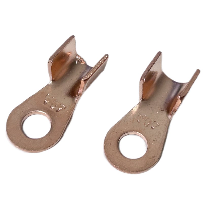 OT开口鼻子40A接线端子t 铜线耳电缆接头线鼻 4-10MM平方 紫铜