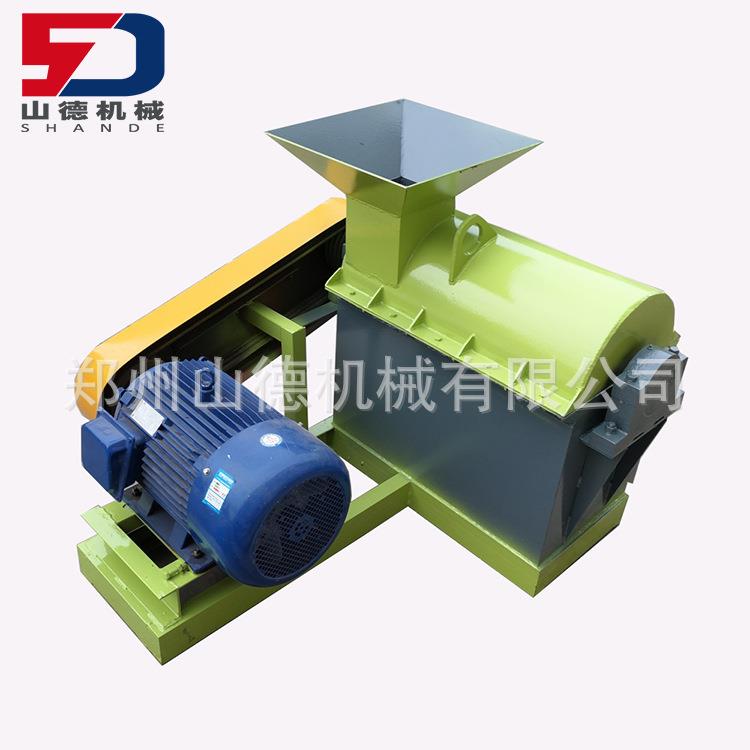 饲料粉碎设备有机肥卧式高湿物料粉碎机中药渣破碎机壳糠渣设备