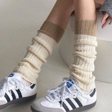 灰色针织袜套简约百搭袜撞毛线春秋腿色拼接小腿套堆堆保暖袜套袜,女士内衣/男士内衣/家居服,长筒袜,淘宝优惠券,粉丝福利购,淘宝优惠卷