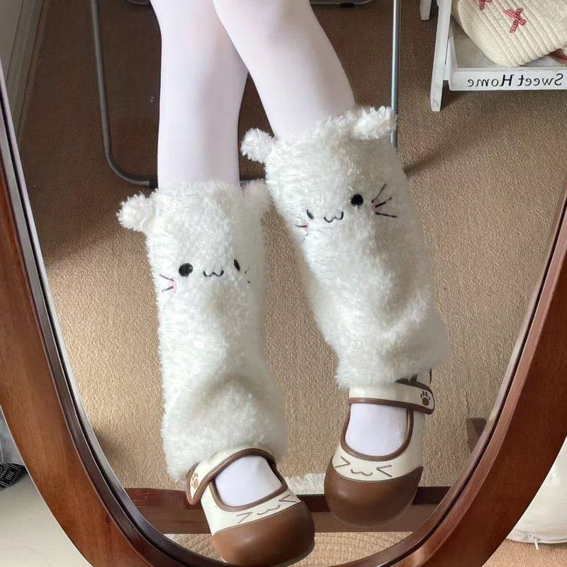 日系套新款可爱保暖甜美2025Lolita袜套毛绒二次元表情腿,女士内衣/男士内衣/家居服,中筒袜,淘宝优惠券,粉丝福利购,淘宝优惠卷