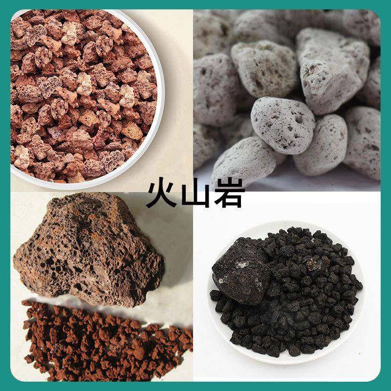 火山石颗粒多肉种植火山石人工湿地水处理造景用红黑火山岩滤料