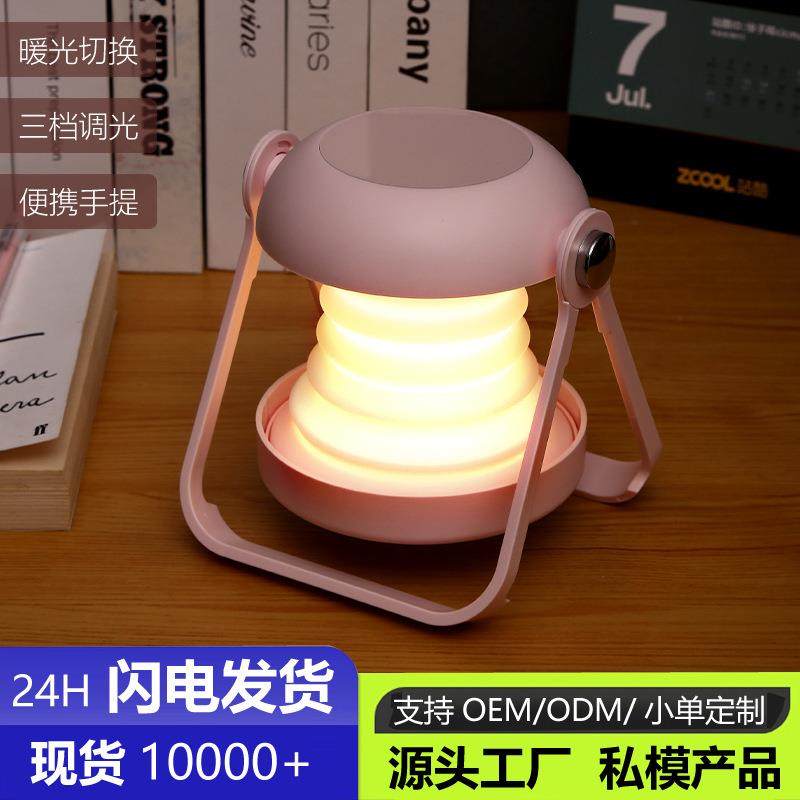 台灯床头高级氛围感卧室宿舍插电式轻奢高颜值中古风充插两用台灯