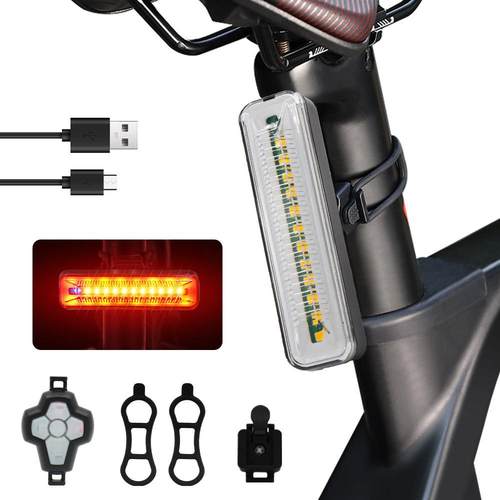 自行车灯尾灯夜骑灯单车山地车公路车无线遥控转向灯骑行装备大全