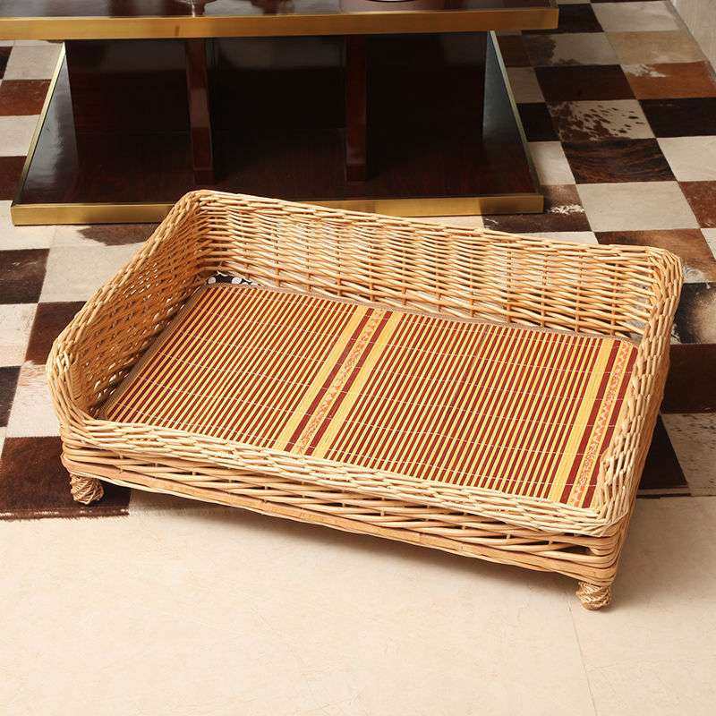 藤编狗窝离地防潮狗床四季通用狗产房夏季猫窝大中小型犬舍宠物窝,电子元器件市场,其它元器件,淘宝优惠券,粉丝福利购,淘宝优惠卷